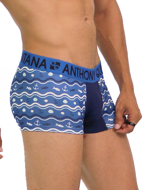 Men's AQ Trunk Men's Hybrid Collection Boxer Briefs Trunk-up Hot Pants – 3-Pack